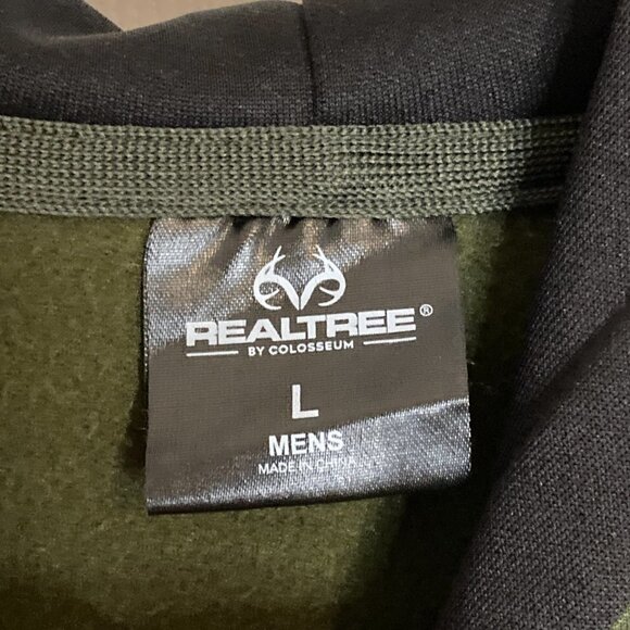Realtree Green Camo Antlers Hunting Hoodie Sweatshirt Size Large - Picture 3 of 6